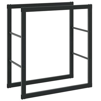 Haardhoutrek 55x30x61 cm staal zwart 6