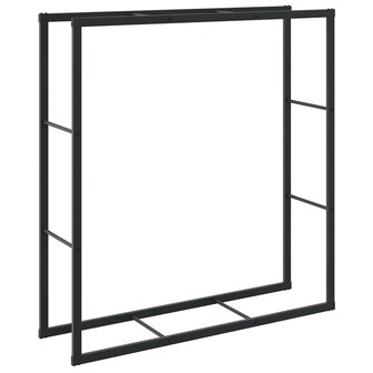 Haardhoutrek 110x30x116 cm staal zwart 2