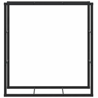 Haardhoutrek 110x30x116 cm staal zwart 4