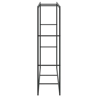 Haardhoutrek 110x30x116 cm staal zwart 5