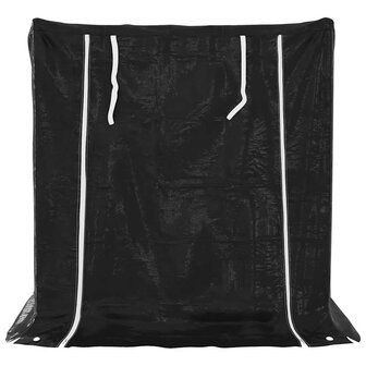 Haardhoutrek met regenhoes 100,5x80,5x110,5 cm staal 4