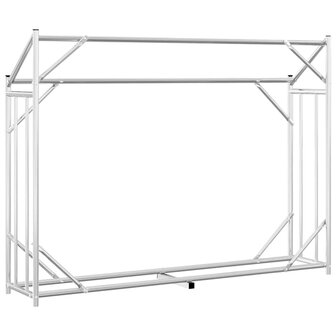 Haardhoutrek met regenhoes 151x40,5x110,5 cm staal 6