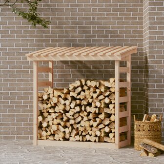 Haardhoutrek 108x64,5x110 cm massief grenenhout 1