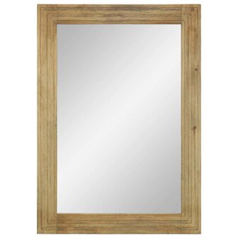 Badkamerspiegel 50x70x2,5 cm massief mangohout bruin 2