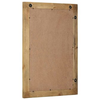 Badkamerspiegel 50x70x2,5 cm massief mangohout bruin 3