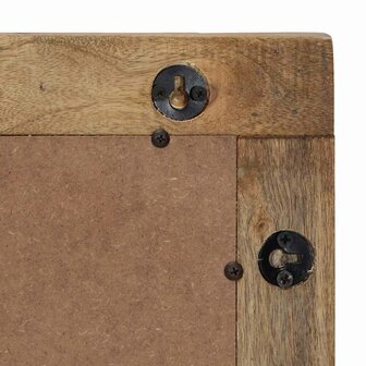 Badkamerspiegel 50x70x2,5 cm massief mangohout bruin 7