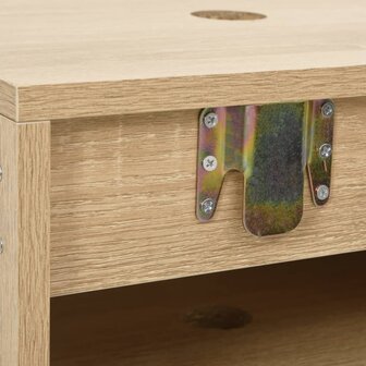   2-delige Badkamermeubelset bewerkt hout eikenkleurig 6