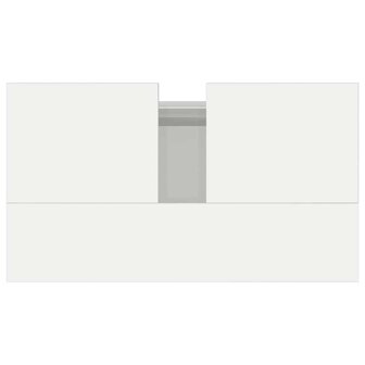 Badkamerkast 58x33x60 cm bewerkt hout hoogglans wit 8