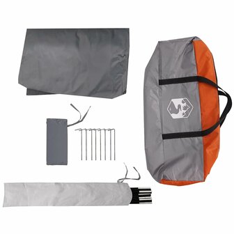 Kampeerluifel waterdicht 430x380x210 cm oranje 8