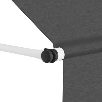 Luifel handmatig uittrekbaar 150 cm antraciet 2