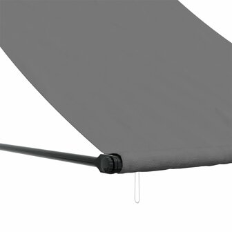 Luifel uittrekbaar 150x150 cm stof en staal antracietkleurig 7