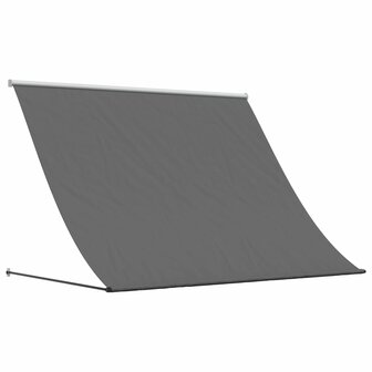 Luifel uittrekbaar 250x150 cm stof en staal antracietkleurig 2