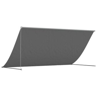 Luifel uittrekbaar 300x150 cm stof en staal antracietkleurig 5