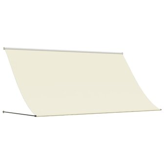 Luifel uittrekbaar 300x150 cm stof en staal cr&egrave;mekleurig 2