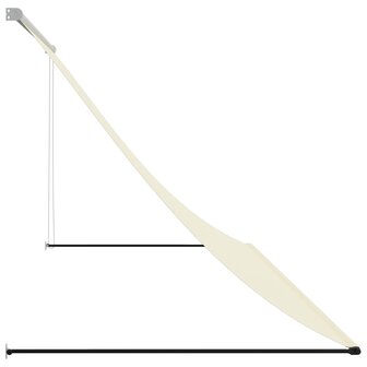 Luifel uittrekbaar 300x150 cm stof en staal cr&egrave;mekleurig 4