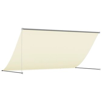 Luifel uittrekbaar 300x150 cm stof en staal cr&egrave;mekleurig 5