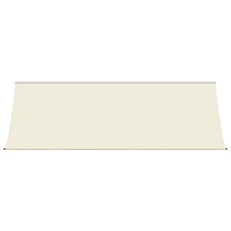 Luifel uittrekbaar 400x150 cm stof en staal cr&egrave;mekleurig 3
