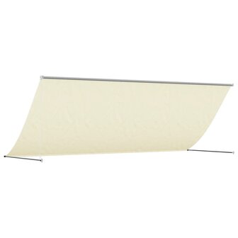 Luifel uittrekbaar 400x150 cm stof en staal cr&egrave;mekleurig 5