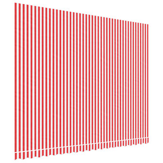 Vervangingsdoek voor luifel gestreept 4,5x3,5 m rood en wit 2