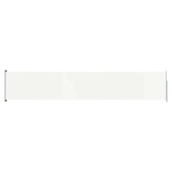 Tuinscherm uittrekbaar 117x600 cm cr&egrave;mekleurig 2