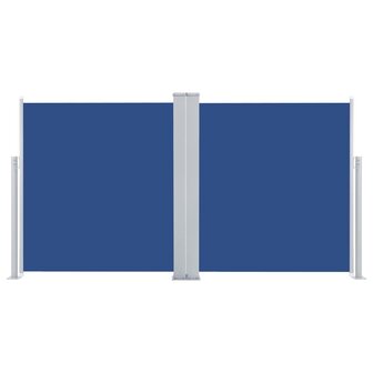 Windscherm uittrekbaar 100x600 cm blauw 4