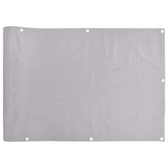 Balkonscherm 600x90 cm PVC grijs 2