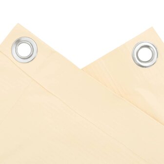 Balkonscherm 600x90 cm PVC cr&egrave;mekleurig 4