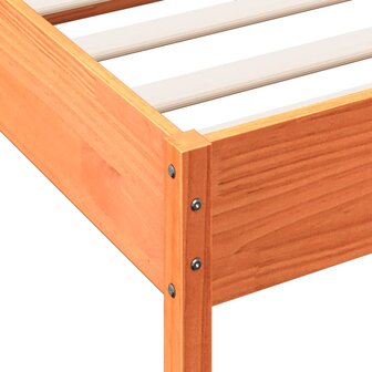 Bed met matras massief grenenhout wasbruin 140x190 cm 9