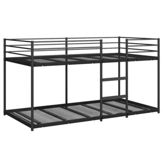 Stapelbed zonder matras 90x190 cm staal zwart 4