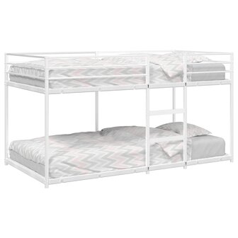 Stapelbed zonder matras 75x190 cm staal wit 1