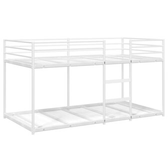 Stapelbed zonder matras 100x190 cm staal wit 4
