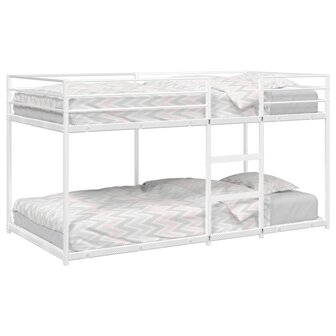 Stapelbed zonder matras 107x203 cm staal wit 1