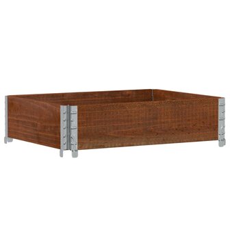 Plantenbak 80x60 cm massief grenenhout bruin 5