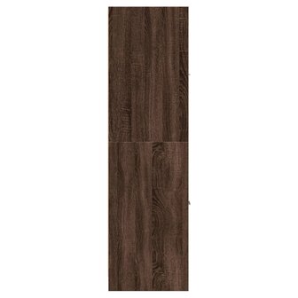 Apothekerskast 30x41x144,5 cm bewerkt hout bruin eikenkleurig 6
