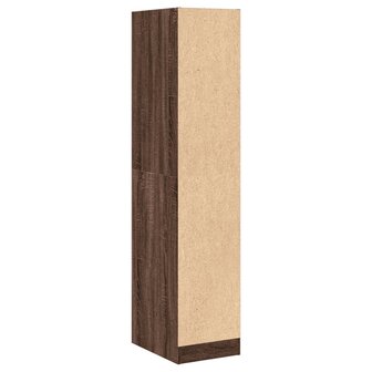Apothekerskast 30x41x144,5 cm bewerkt hout bruin eikenkleurig 7