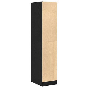 Apothekerskast 30x41x144,5 cm bewerkt hout zwart eikenkleurig 8