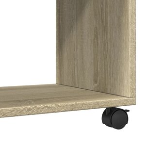 Rolkast 72x33x42,5 cm bewerkt hout sonoma eikenkleurig 8