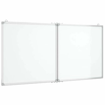 Whiteboard magnetisch inklapbaar 120x60x1,7 cm aluminium 2