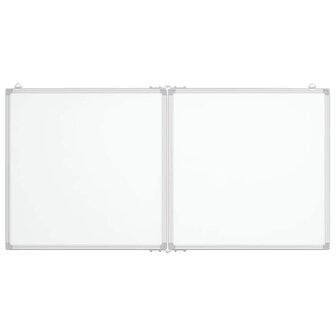 Whiteboard magnetisch inklapbaar 120x60x1,7 cm aluminium 3