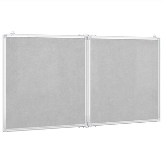 Whiteboard magnetisch inklapbaar 120x60x1,7 cm aluminium 4
