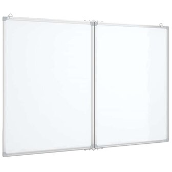 Whiteboard magnetisch inklapbaar 120x80x1,7 cm aluminium 2