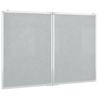 Whiteboard magnetisch inklapbaar 120x80x1,7 cm aluminium 4