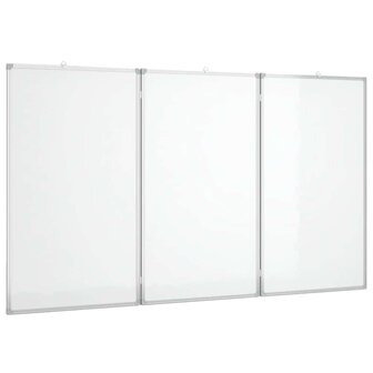Whiteboard magnetisch inklapbaar 120x80x1,7 cm aluminium 2