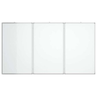 Whiteboard magnetisch inklapbaar 120x80x1,7 cm aluminium 3