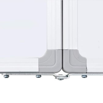 Whiteboard magnetisch inklapbaar 200x60x1,7 cm aluminium 6