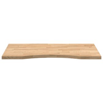 Bureaublad rechthoekig 80x50x2,5 cm onbehandeld eikenhout 5