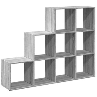 Kamerscherm / boekenkast 137,5x29x103,5 cm hout grijs sonoma 7