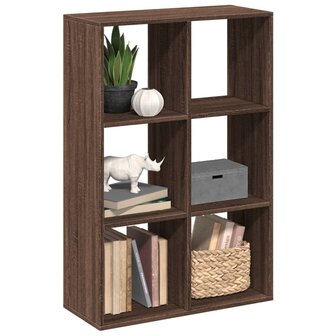 Kamerscherm / boekenkast 69,5x29x103,5 cm hout bruin eikenkleur 1