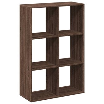 Kamerscherm / boekenkast 69,5x29x103,5 cm hout bruin eikenkleur 7