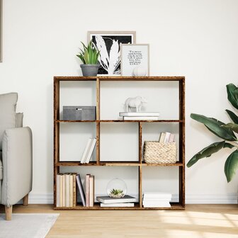 Kamerscherm / boekenkast 102x29x103,5 cm hout oud houtkleurig 3